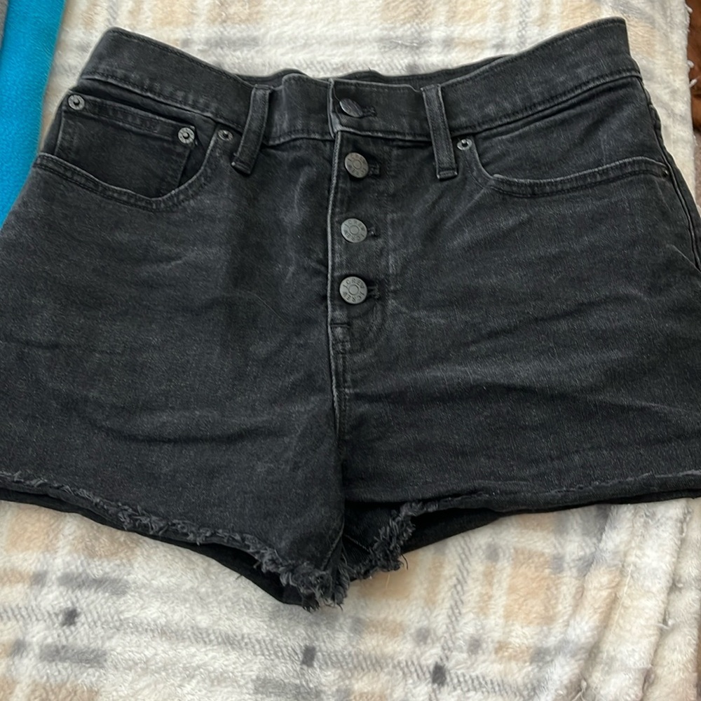 J Crew Women’s Black Jean Shorts size 27